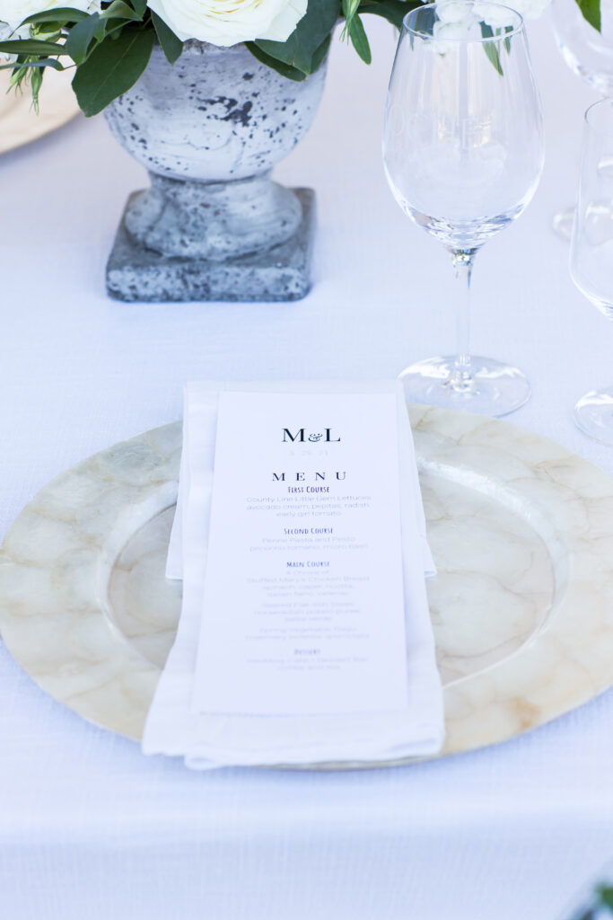 Your wedding details captured perfectly.  No details missed.  Beautifully styled wedding tables