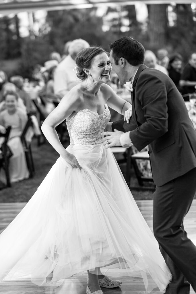 Bride and Groom first dance fun
